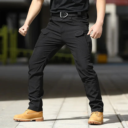 Men City Military Tactical Pants Combat Cargo Trousers Multi-pocket Waterproof Wear-resistant Casual Training Overalls Clothing