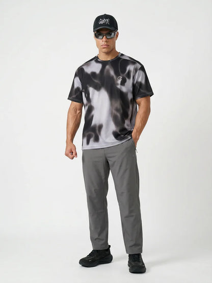 Men's Digital Camo Long-Sleeved T-Shirt: Lightweight, Breathable, Moisture-Wicking—Ideal for Outdoor Sports & Fitness