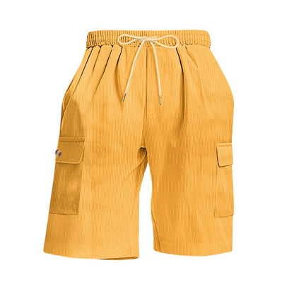 American Men's Heavy Loose Four Seasons Hip Hop Casual Sports Running Corduroy Tooling Shorts