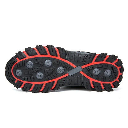Waterproof Winter Men Boots Suede Warm Snow Outdoor Sneakers Boots Men Work Casual Shoes High-top Non-slip Ankle Boots