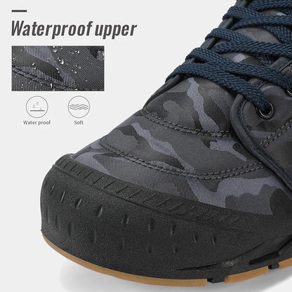 Men Winter Snow Boots Super Warm Men Hiking Boots Waterproof Men's Boots Outdoor Sneakers Non-slip Rubber Men's Work Ankle Boots