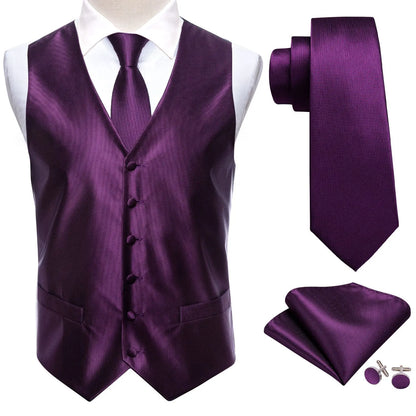 Navy Blue Mens Vest Formal Paisley Waistcoat Jacket Tie Handkerchief Cufflinks Set For Male Dress Suit Wedding Party