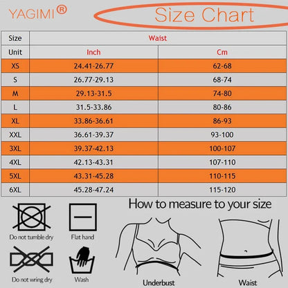 Latex Waist Trainer 25 Steel Bone Body Shaper with 2 Removable Strap Zipper and Hook Modeling Strap Tummy Control Belt