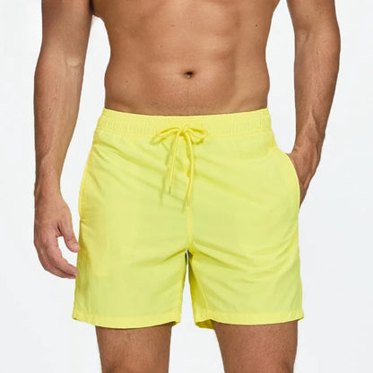 Men's Quick Dry Beach Shorts Summer Breathable Water-Resistant Effect Sports Casual Shorts Male Swimming Surfing Shorts New