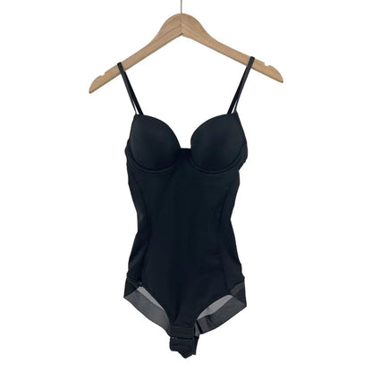 Underwire Wine Bodysuit Women Shapers Stretch Solid Color Silky Underwear Shapewear Body Shaper