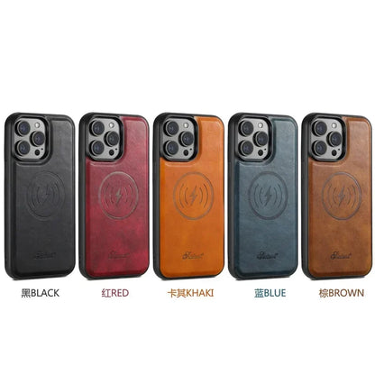 Magsafe Magnetic 2 In 1 Detachable Wallet Leather Case For iPhone 12 13 14 15 16 17 Pro Max Plus 16E 17 Air Holder Cover