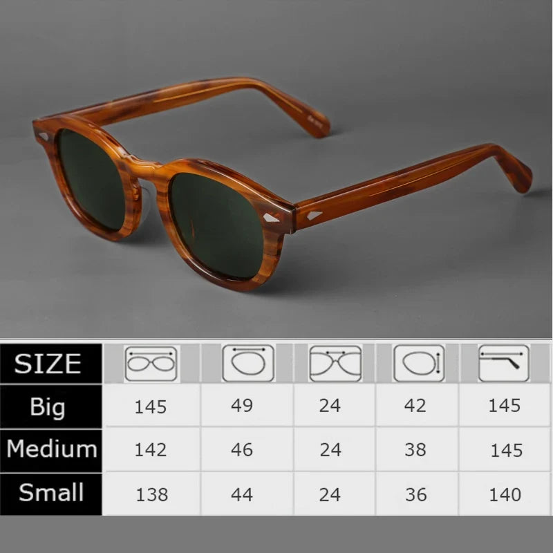Polarized Sunglasses Men Women UV400 Lemtosh Sun Glasses Johnny Depp Brand Retro Acetate Frame For Male Eyeglasses Eyewear