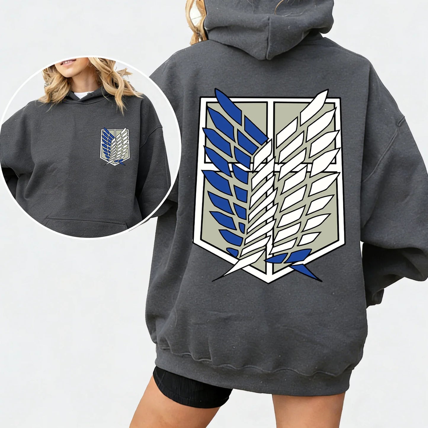 Attack on Titan Cosplay Hoodie Man Woman Harajuku Long Sleeve Pullover Tops Sweatshirt Gift