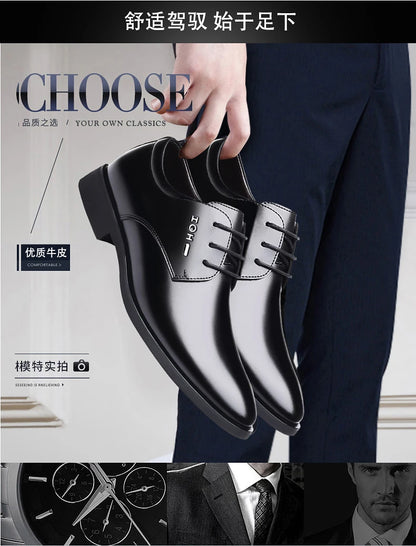Men's New Business Leather Shoes Soft Soled Work Footwear Outdoor Non Slip Formal Shoes Fashion Casual Male Shoes Zapatos Homme