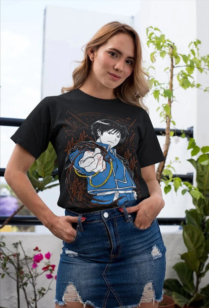 Classic Japan Anime FULLMETAL ALCHEMIST Manga Graphic Print T-shirt Men Women New Fashion O-neck Cotton Tee Oversized Casual Top