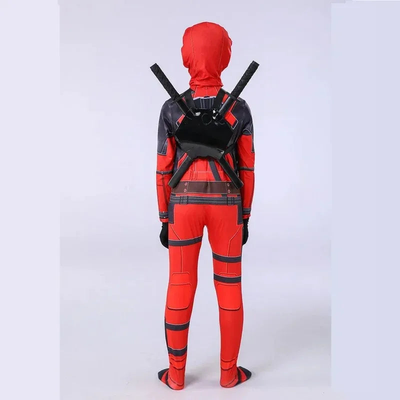 Anime Costume Kids Cosplay Mask Backpack Suit Jumpsuit Superhero Cosplay Bodysuit Jumpsuit Halloween Costume Adult Children