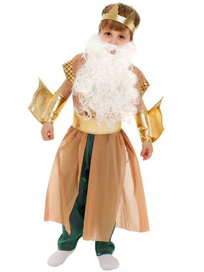 Sea God Cosplay sea King Outfit Costume Halloween for Poseidon