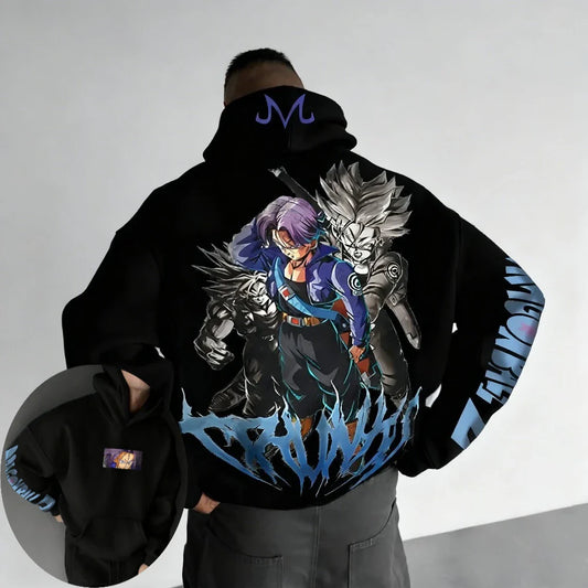 DRAGON BALL Men's Hoodie Sweatshirt Trunks Anime Spring Autumn and Winter Boys Cotton New Long-sleeved Parent-child Outfit