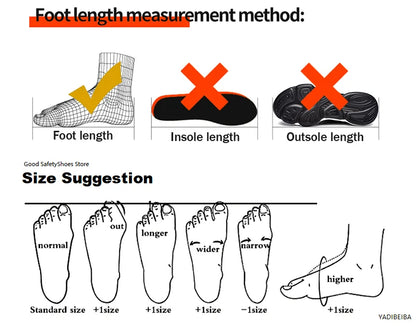 High Quality Men's Boots Safety Shoes Steel Toe Puncture-Proof Work Boots Lightweight Safety Work Shoes Men Indestructible Shoes