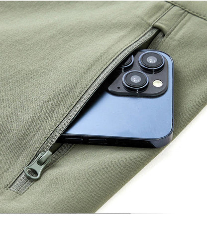 Male Hiking Pants Outdoor Waterproof Windproof Mountaineering Trousers Autumn With Belt Elasticity Fishing Cycling Cargo Pants