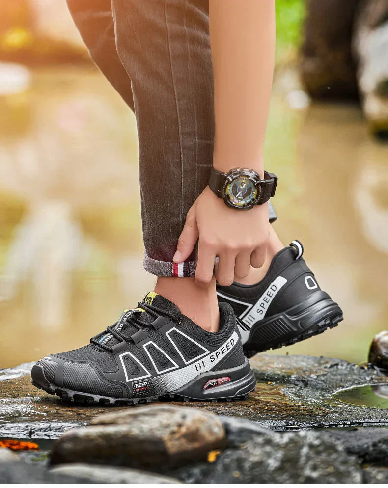 Waterproof Hiking Shoes Men‘s Outdoor Trekking Sneakers Mountain Climbing Camping Trainers Hunting Tactical Boots Bike Shoe Male