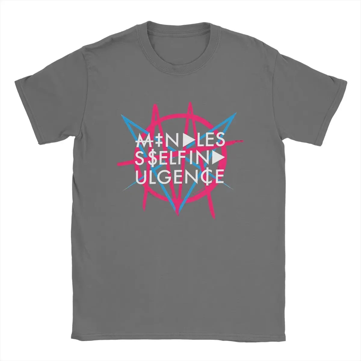 2025 Vintage Mindless Self Indulgence Idol T-Shirt Men Crewneck Cotton T Shirt Punk Band Music Short Sleeve Tee Summer Tops