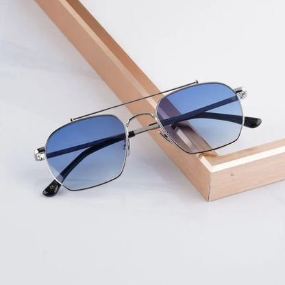 Designer Women's Sunglasses Bowie Big Square Alloy Fashion Street High Quality Luxury Design Classical Ultralight UV400 Glasses