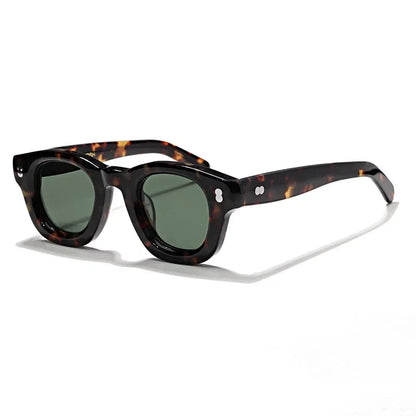Tortoiseshell Round Frame Handmade Sunglasses Designer Men SSCOT Acetate Women's Beach Sun UV400 Sunglasses Can Be Carved