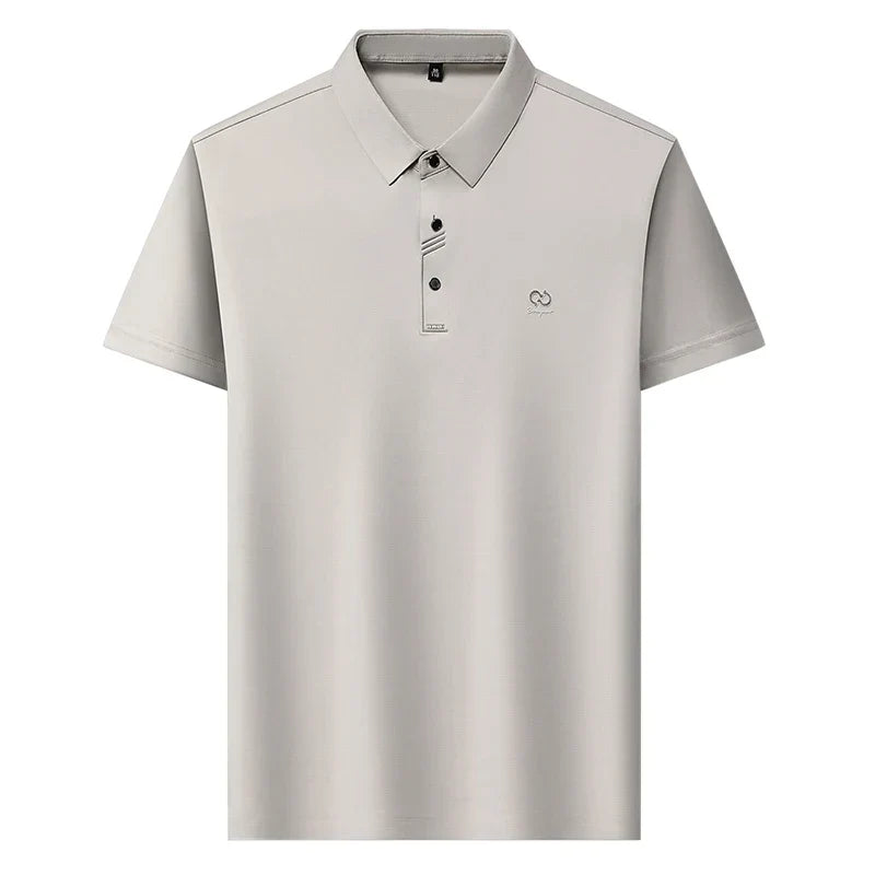 Luxury Brand Men's Polo Shirt Lapel T-Shirt Summer New Cool Letter Embroid Short Sleeve High End Casual Office Business Menswear