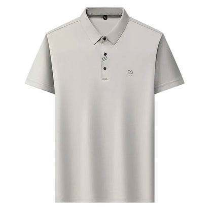 Luxury Brand Men's Polo Shirt Lapel T-Shirt Summer New Cool Letter Embroid Short Sleeve High End Casual Office Business Menswear