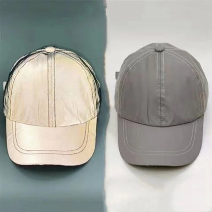 Unisex Silver Luminous Personality Baseball Caps Spring Autumn Outdoor Adjustable Casual Hats Sunscreen Hat
