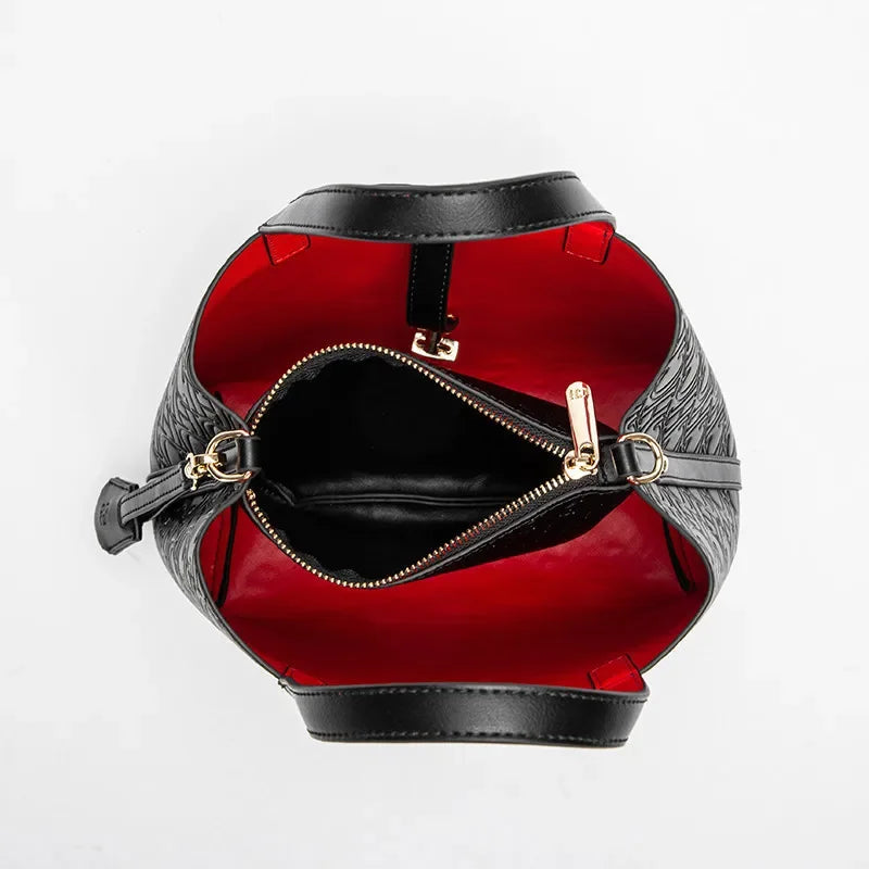 Fashion Brand Women's Handbag Large Capacity Casual Diagonal letter Silver Fox Is PU Leather Shoulder Bag