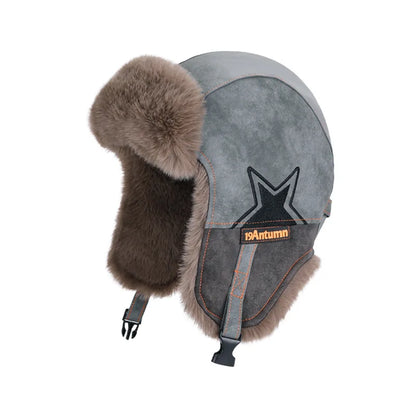 1pc Winter Warm Trapper Pilot Caps for Men,Hunting Warm Ear Flap Russian Winter Ski Cold Weather Bomber Hats