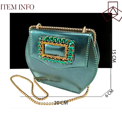 Italian Design Rhinestone-encrusted Ladies Party Shoes And Special Bag Women High Heels Wedding Dual Purpose Bag