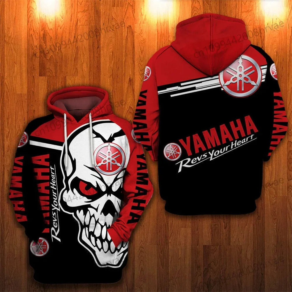 2026 New Yamaha Motorcycle 3D Printed Hoodie Fashion Men's Outdoor Riding Off-Road Sports Racing Suit Sweatshirt