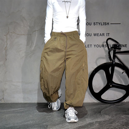 Mens Jogger Pants Outdoor Lightweight Water Repellent Quick Dry Functional Hiking Loose Baggy Trendy Cuffed Sweatpants Fashion