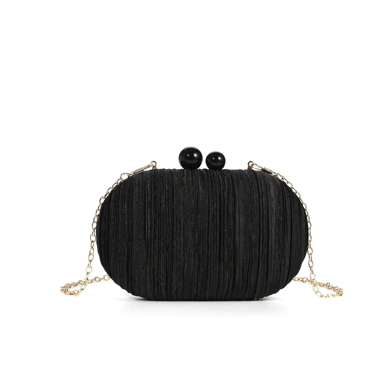 Elegant Satin Pleated Handbag 2025 New Niche Design Bridal Princess Ladies' Evening Bag Ceremony Cloth Round Purses and Clutches