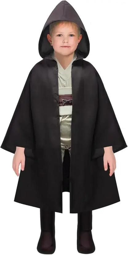 Kid Children Jedi Knight Cosplay Costume Obi Wan Kenobi Uniform Suit Anakin Skywalker  Robe Belt Halloween Carnival Party Suit