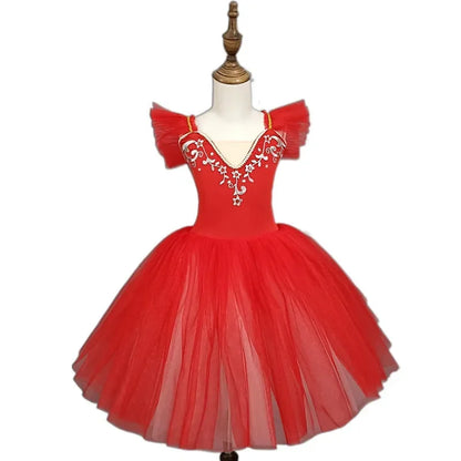Girl Ballet Dress Tutu Outfit Vestidos Princess Dance Costumes Kids Clothes Summer Girls Dresses Ballet Leotards Children's Day