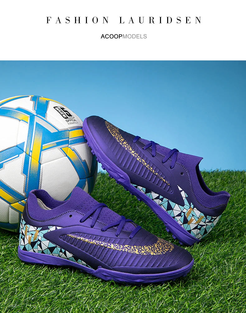 New Kid Match Boys Soccer Shoes Comfortable Outdoor Match Professional Football Boots Sneakers Non-Slip Sports Shoes Unisex