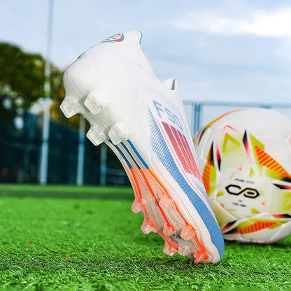 Men Training Soccer Shoes FG Breathable Drop Shipping Match Sport Cleats Football Boots Ultralight Long Spikes Indoor Sneakers