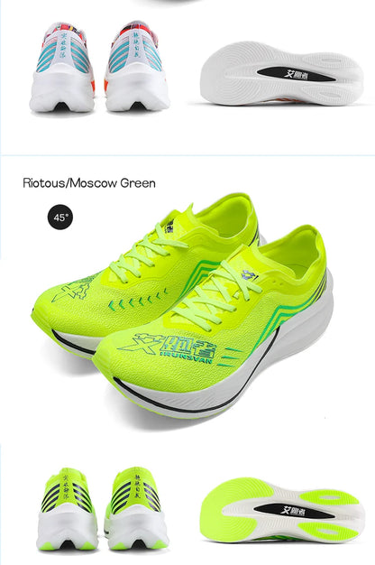 Professional Running Shoes Man Nylon Carbon Plate Athletic Training Sport Shoes Outdoor Non-slip Original Sneakers