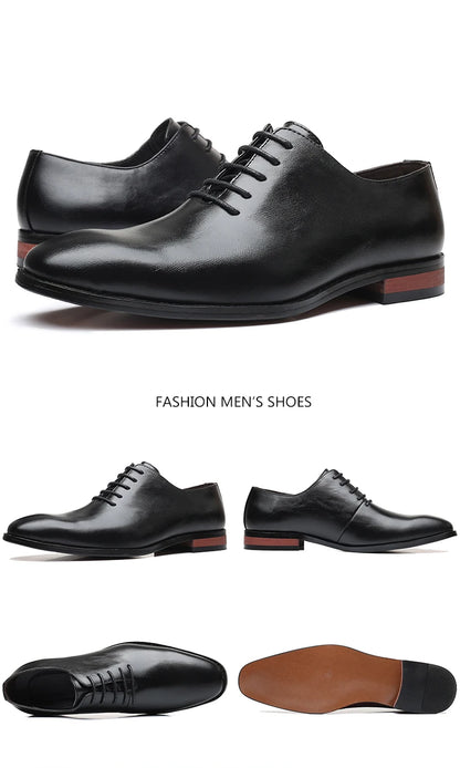 Fashion Business Dress Men Shoes Classic Leather Men's Formal Shoes Comfortable Slip On Dress Shoes Men Oxfords Size 47 48