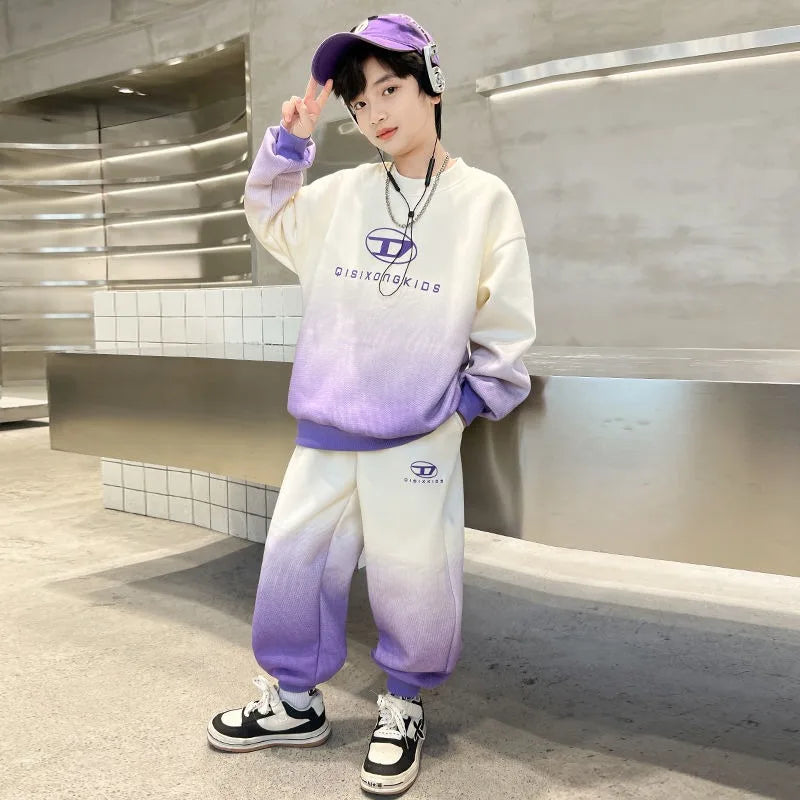 Sweatshirt Set Children's Clothing Boy Suit Costume 8 10 Year Old Clothes Boys Kids Junior Boys' Autumn Winter Child Sets Outfit