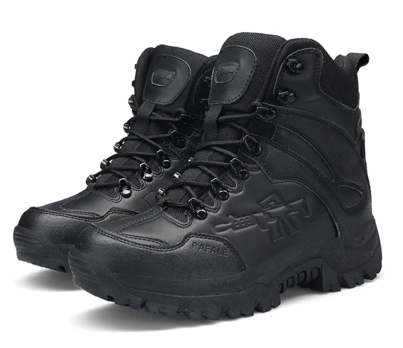 New Men Tactical Boots Army Breathable Desert High Quality Unisex Waterproof Male Hunting Boots Ankle Work Climbing Hiking Shoes