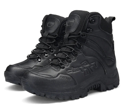 New Men Tactical Boots Army Breathable Desert High Quality Unisex Waterproof Male Hunting Boots Ankle Work Climbing Hiking Shoes