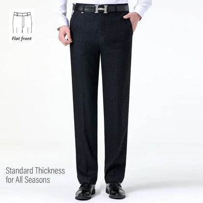 Top-Quality Men's Woolen Trousers - Traf Suit Pants,Business Formal,Trousers for Men, Man Pants, Naples Wool Dress Pants for Men