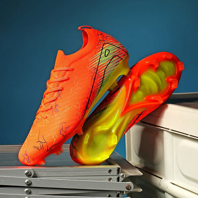 New Men's Football Boots Sneakers FG Soccer Shoes Training Wholesale Top Quality Cleats Non-Slip Drop Shipping Unisex Adult