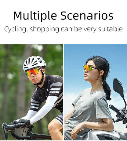 Cycling Glasses Photochromic Glasses Bicycle Glasses Eyewear Goggles Windproof Bicycle Outdoor Sports Sunglasses