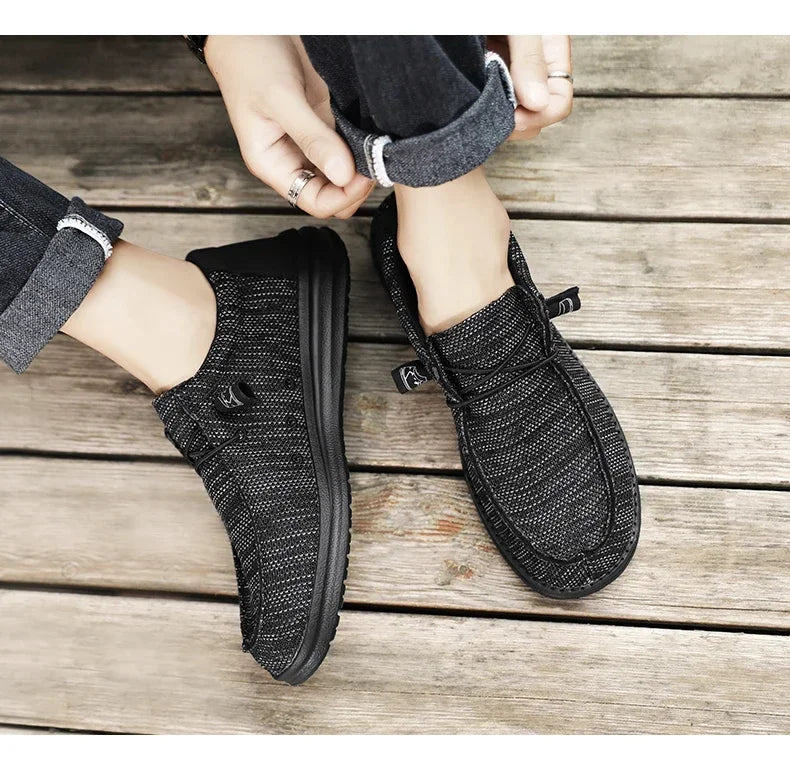 Canvas Shoes Men Casual Slip on Shoes Alpargatas Hombre Moccasins Mocassin Homme Lightweight Breathable Plus Big Size 50
