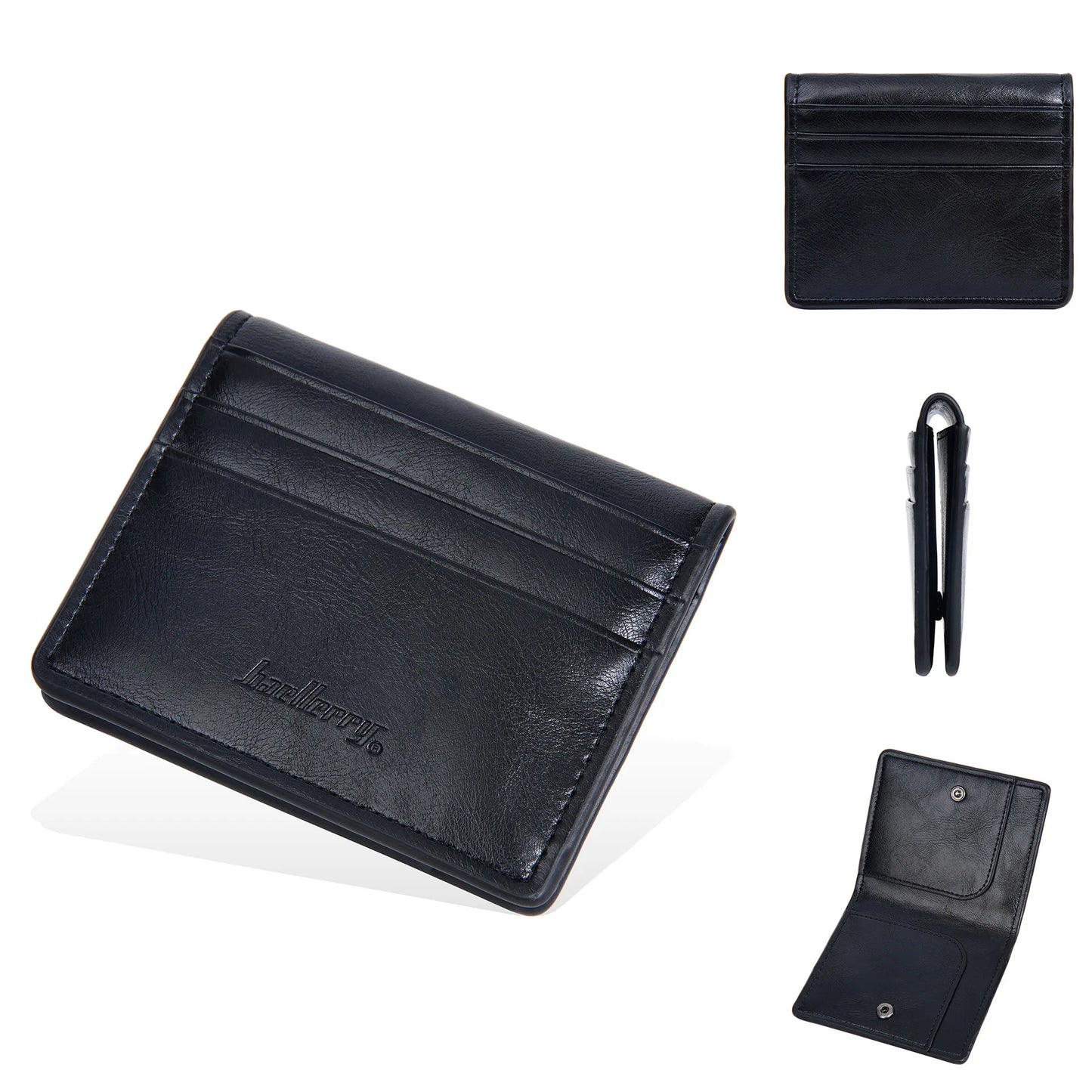 Mini Men Card Holder Wallets Zipper Coin Pocket Slim Male Wallet PU Leather Credit Bank Card Case Small Men Purses