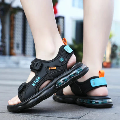Summer Beach Sandals For Boys Outdoor Fashion Casual Shoes Anti-slippery Soft-soled Kid's Breathable Walking Sandials