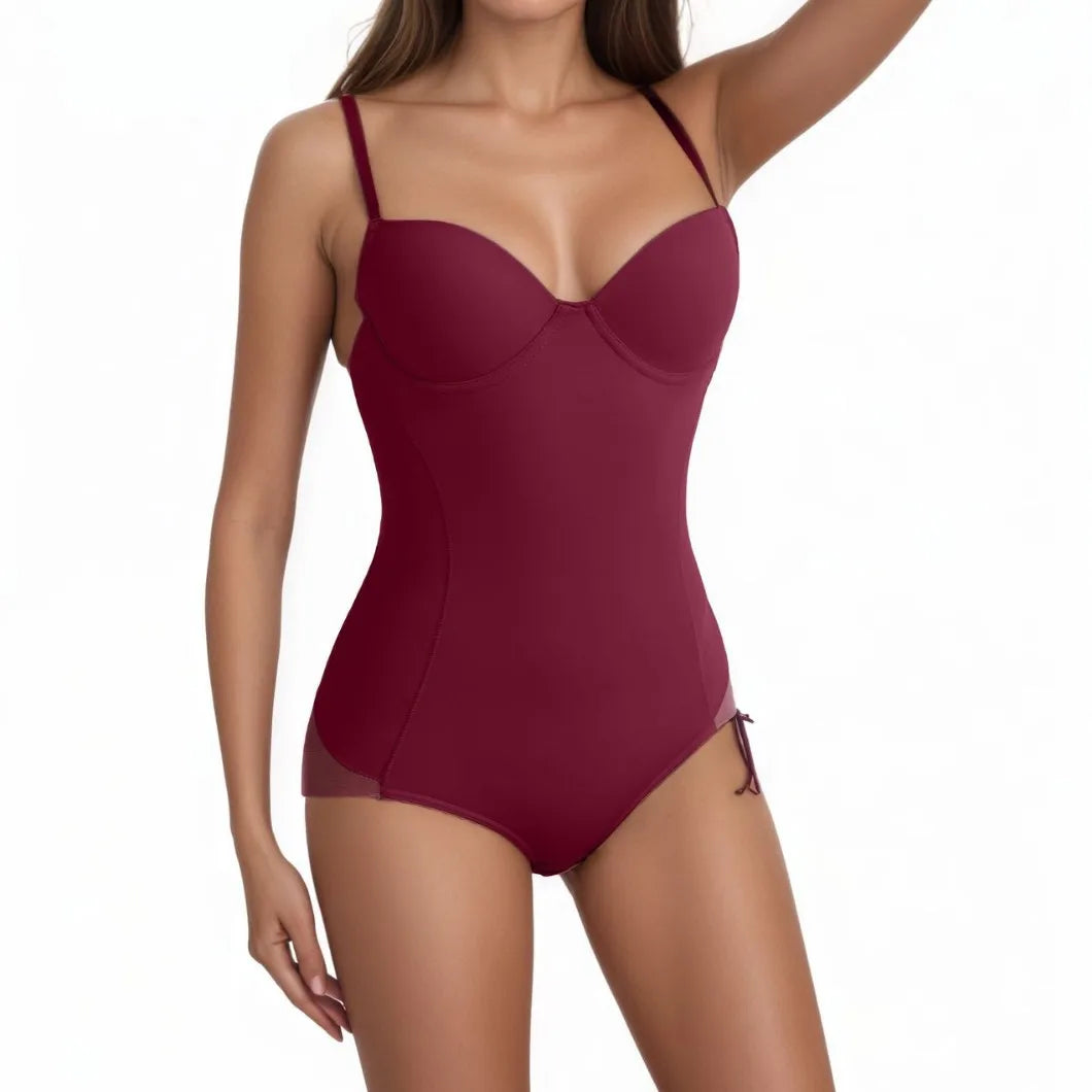 Women Shapewear Bodysuit Steel Boned Corset Tummy Control Slimming Body Shaper