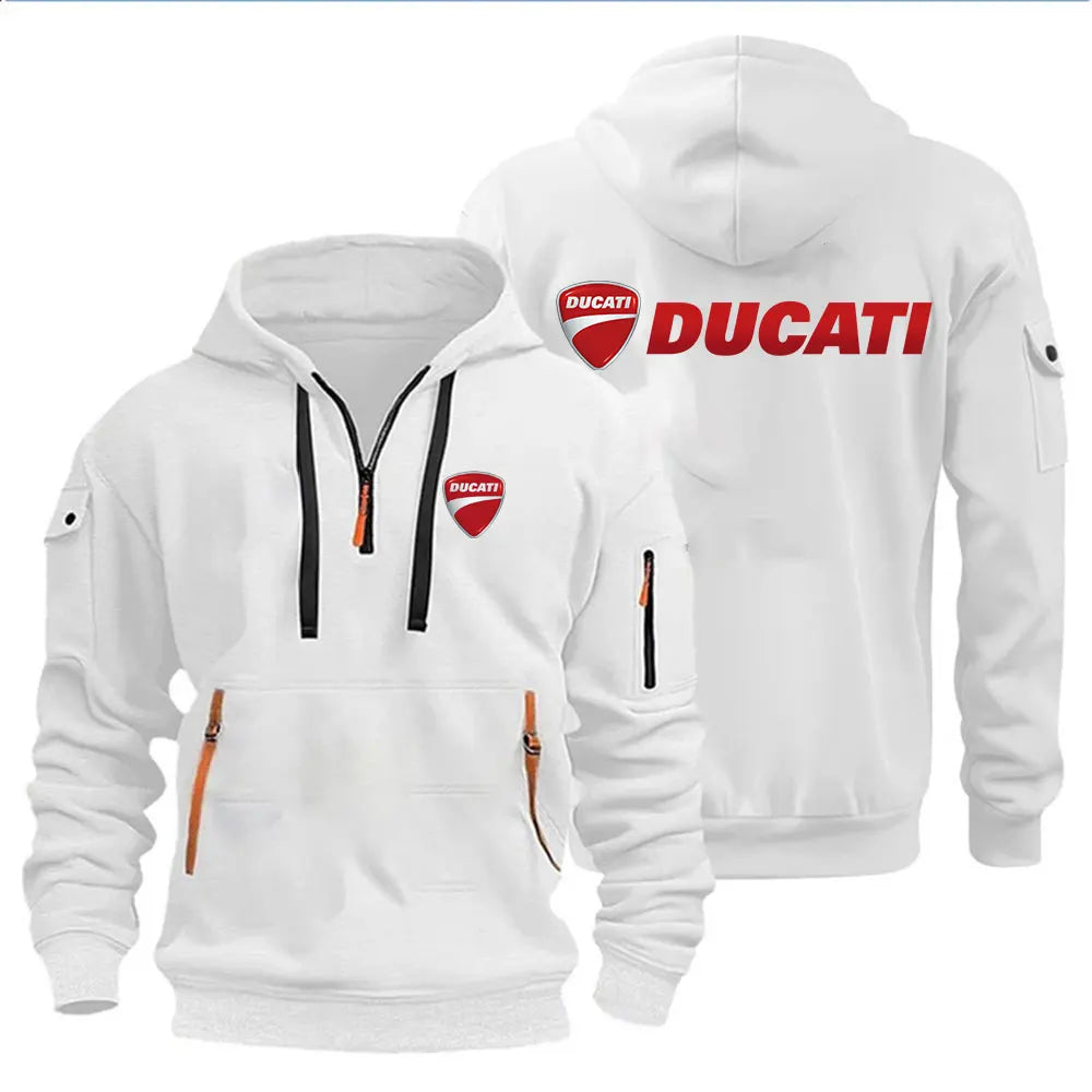 Men's Hooded Sweatshirt Spring Autumn Outdoor Sportswear Fashionable Casual Motorcycle Enthusiasts Clothing 2026