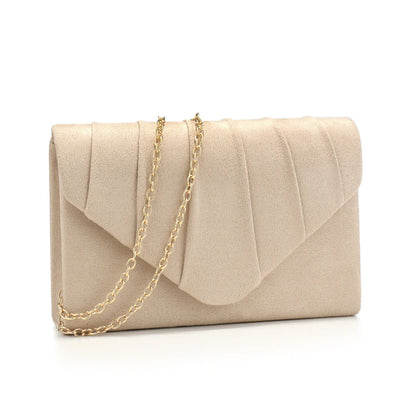 Silver Clutch Bags Envelope Design Women Evening Bags Velvet Cover Chain Shoulder Casual Party Dinner Handbags Banquet Prom Purs